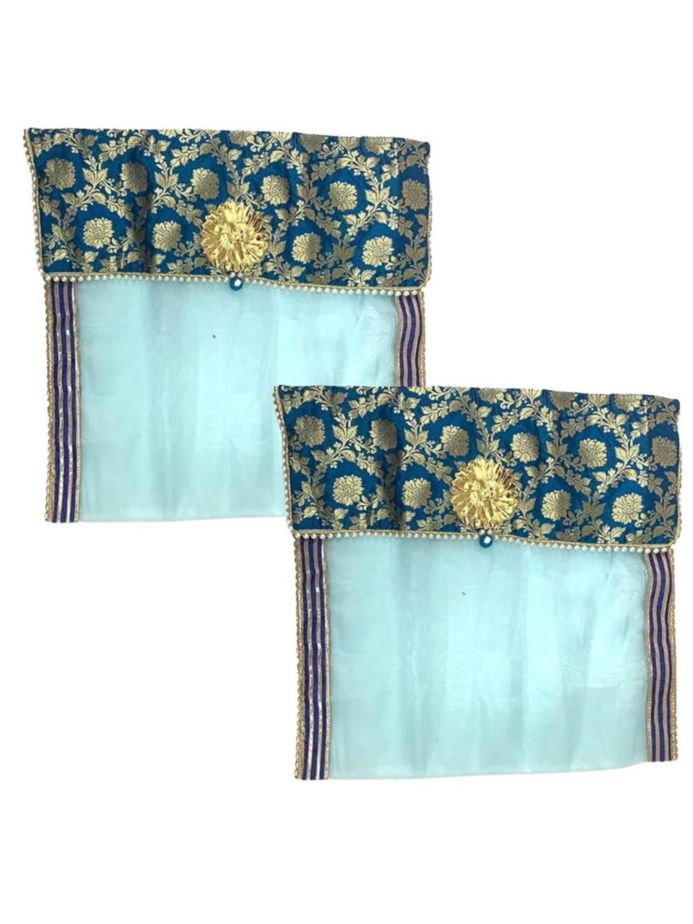 2 Pieces Saree Covers with Button Closure Saree Bags